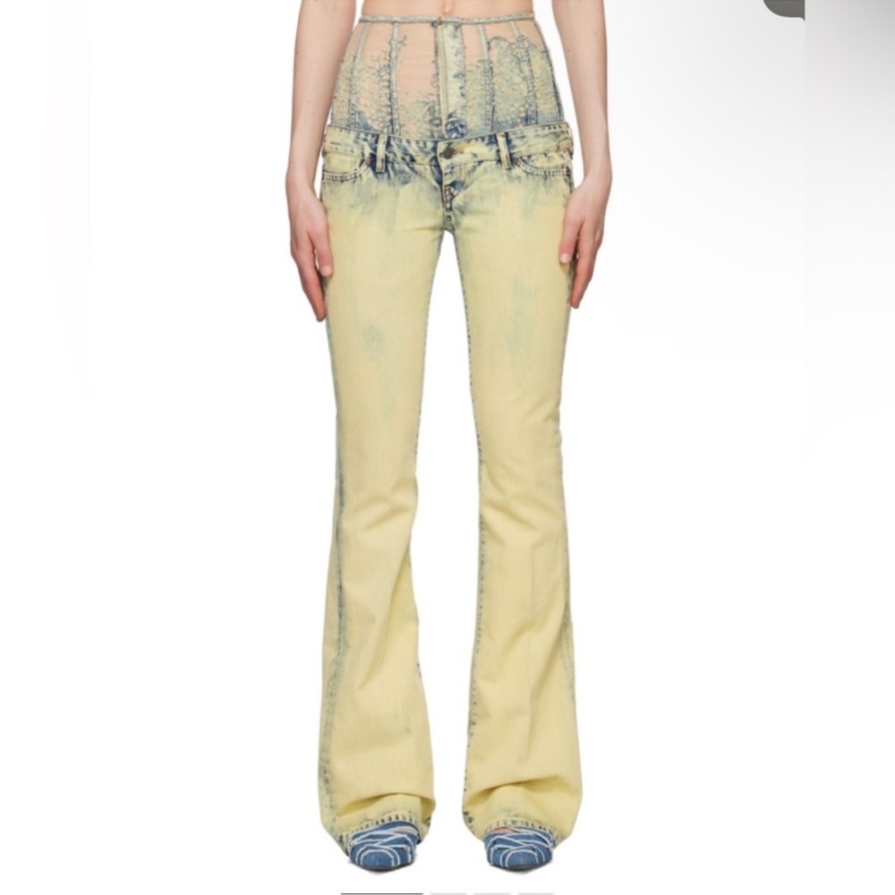 DIESEL 1969 Corset Lace Denim Jean